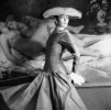 Henry Clarke, 1955 Robe de Jacques Heim printemps-été 1955 Mannequin Dorian (...)